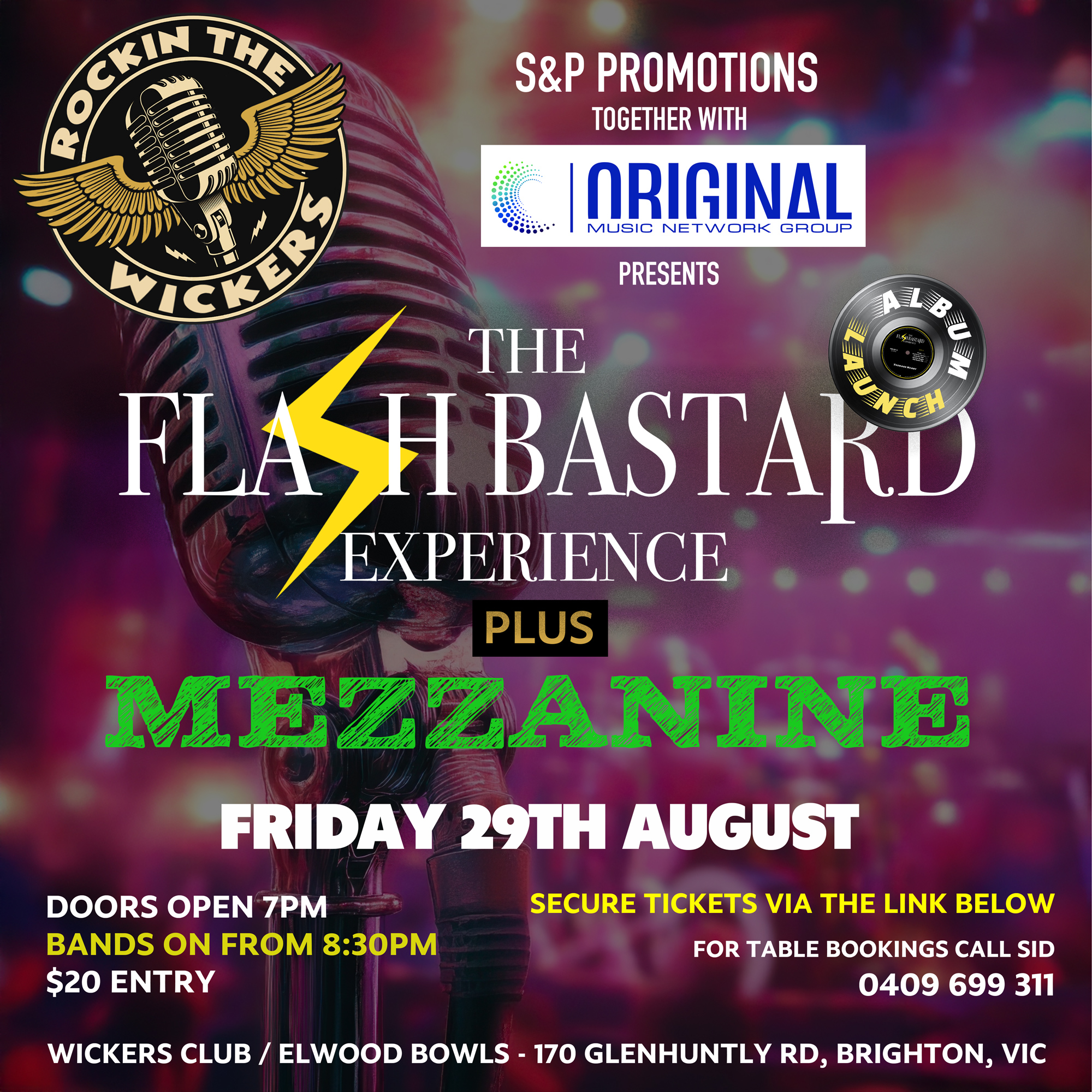 FBE LP Launch - Wickers Bowls Club with Mezzaninne